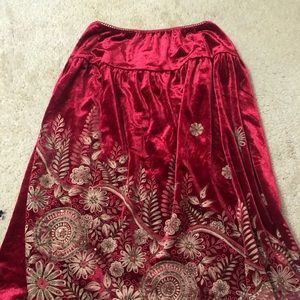 Red And Gold skirt
